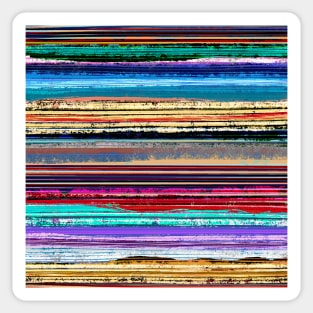 Well, Paint Me Colorful | Rainbow of Textured Paint Strokes | Digital Painting Sticker